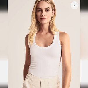 Abercrombie & Fitch Essential Rib Tuckable Scoopneck Tank Sz XS
